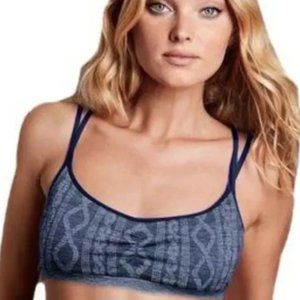 bralette nwt medium blue strappy